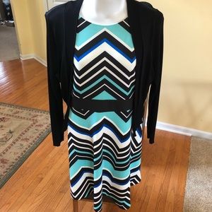 Like New!  Gorgeous Chevron Dress by Studio One NY